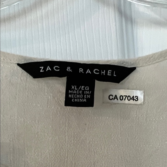 Zac & Rachel Cream Floral Embroidered Blouse - Picture 2 of 5